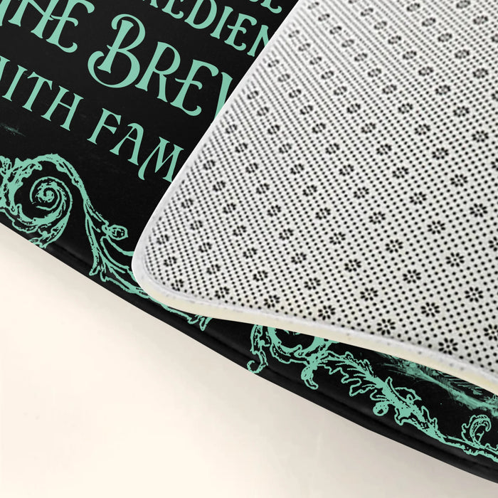 Personalized Witch Doormat - Halloween Gift Idea For Family - Warning Witch Property Trespassers Will Be Used As Ingredients In The Brew