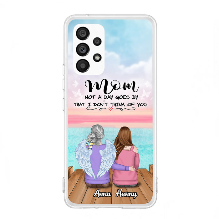 Custom Personalized Memorial Mom/ Dad Phone Case - Memorial Gift Idea - Not A Day Goes By That I Don't Think Of You - Case For iPhone And Samsung