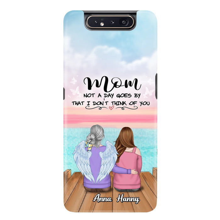 Custom Personalized Memorial Mom/ Dad Phone Case - Memorial Gift Idea - Not A Day Goes By That I Don't Think Of You - Case For iPhone And Samsung