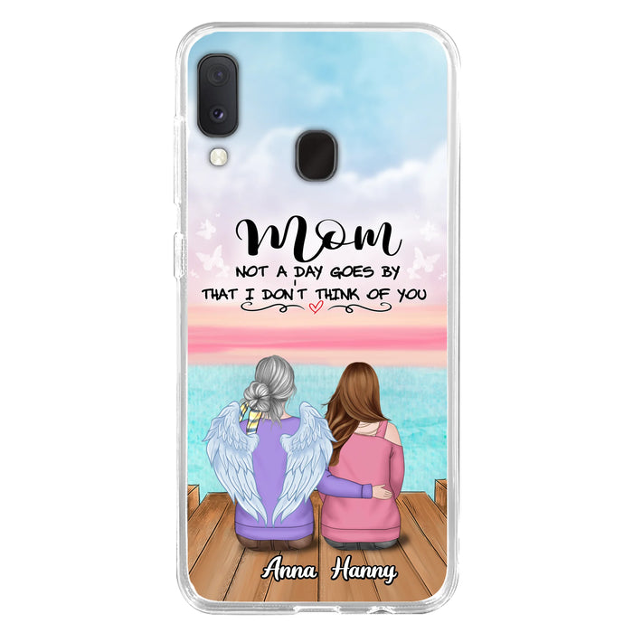 Custom Personalized Memorial Mom/ Dad Phone Case - Memorial Gift Idea - Not A Day Goes By That I Don't Think Of You - Case For iPhone And Samsung