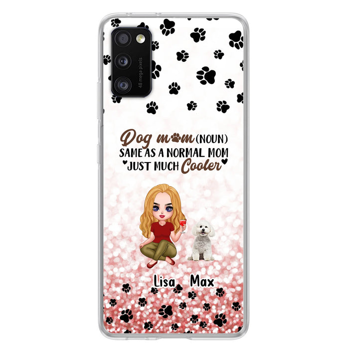 Custom Personalized Dog Mom Phone Case - Upto 6 Dogs - Best Gift For Dog Lover - Crazy Dog Mom - Case For iPhone/Samsung