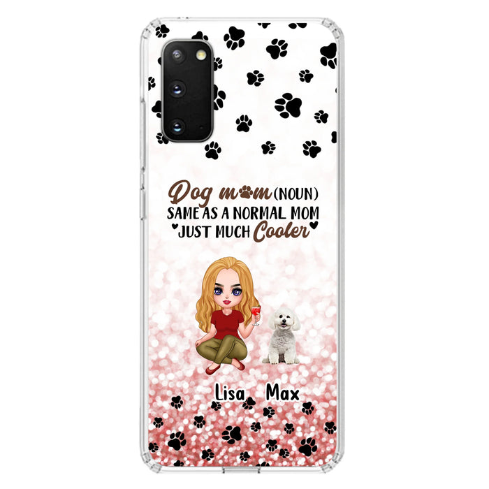 Custom Personalized Dog Mom Phone Case - Upto 6 Dogs - Best Gift For Dog Lover - Crazy Dog Mom - Case For iPhone/Samsung