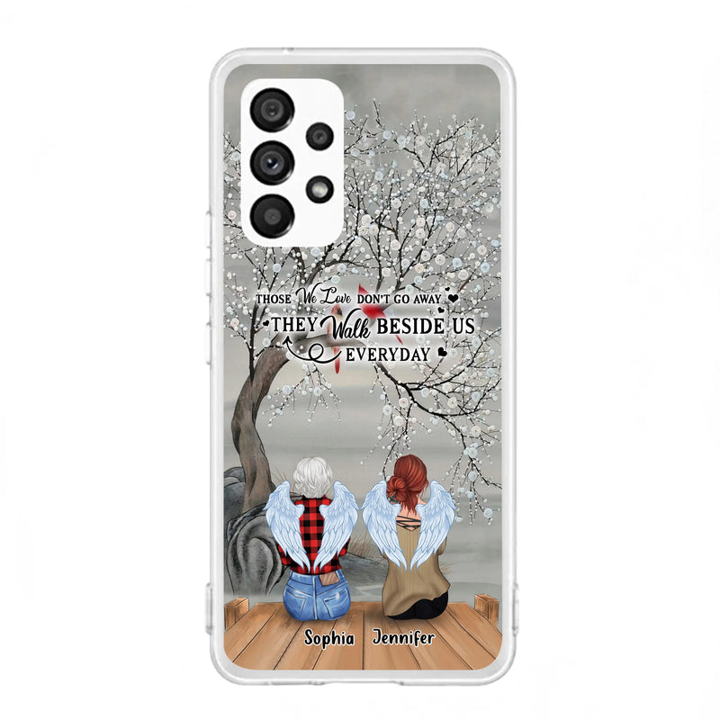 Custom Personalized Memorial Family Member Loss Phone Case - Up to 5 People - Memorial Gift Idea - Those We Love Don't Go Away - Case For iPhone And Samsung
