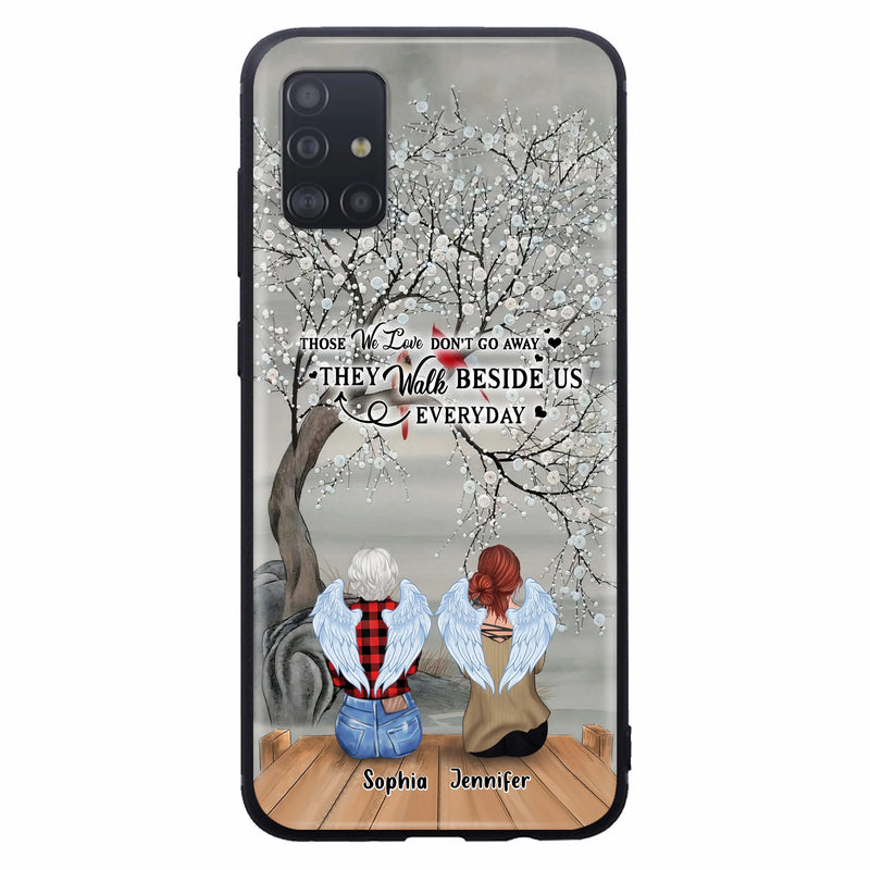 Custom Personalized Memorial Family Member Loss Phone Case - Up to 5 People - Memorial Gift Idea - Those We Love Don't Go Away - Case For iPhone And Samsung