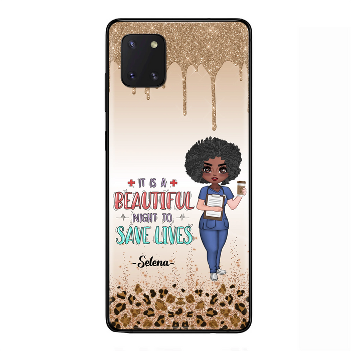 Custom Personalized Nurse Phone Case - Best Gift For Nurse - It's A Beautiful Night To Save Lives - Case For iPhone And Samsung