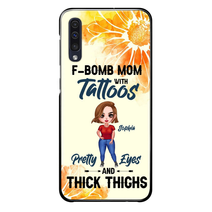 Custom Personalized F-Mom Phone Case for iPhone and Samsung - F-Bomb Mom with Tattoos