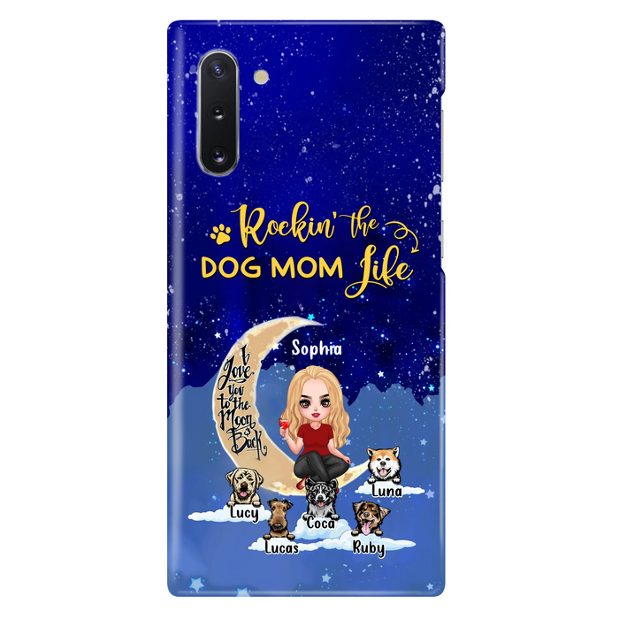 Custom Personalized Dog Mom Phone Case - Best Gift For Dog Lovers - Rockin's The Dog Mom Life