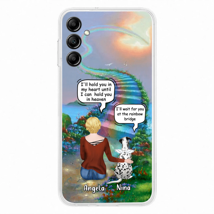Custom Personalized Memorial Dog Phone Case - Upto 4 Dogs - Memorial Gift For Dog Lovers - Case For iPhone/Samsung