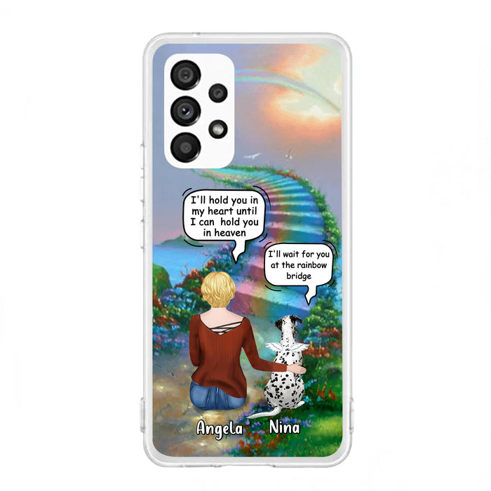 Custom Personalized Memorial Dog Phone Case - Upto 4 Dogs - Memorial Gift For Dog Lovers - Case For iPhone/Samsung