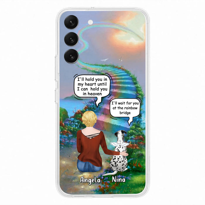 Custom Personalized Memorial Dog Phone Case - Upto 4 Dogs - Memorial Gift For Dog Lovers - Case For iPhone/Samsung