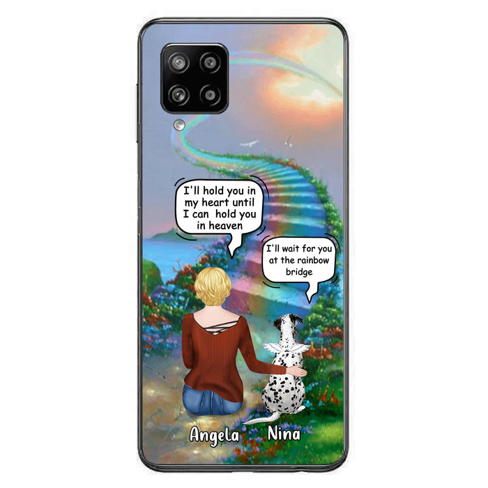 Custom Personalized Memorial Dog Phone Case - Upto 4 Dogs - Memorial Gift For Dog Lovers - Case For iPhone/Samsung