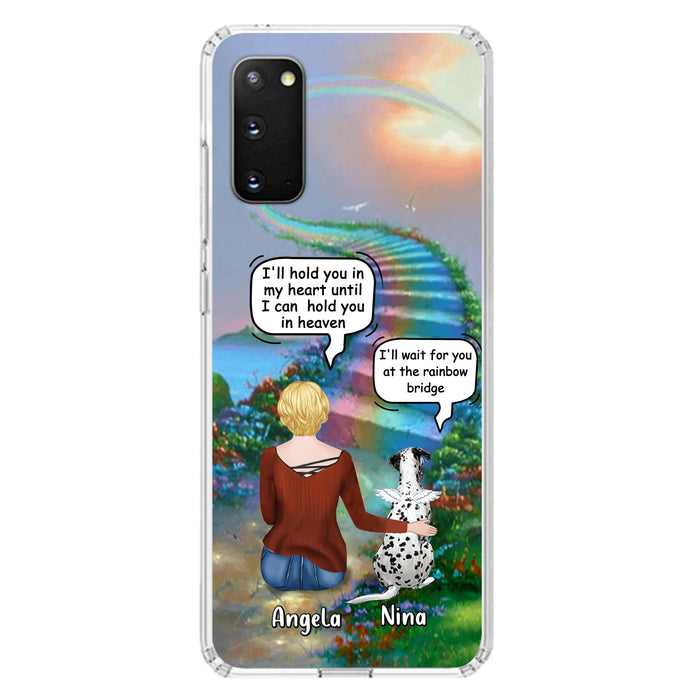 Custom Personalized Memorial Dog Phone Case - Upto 4 Dogs - Memorial Gift For Dog Lovers - Case For iPhone/Samsung