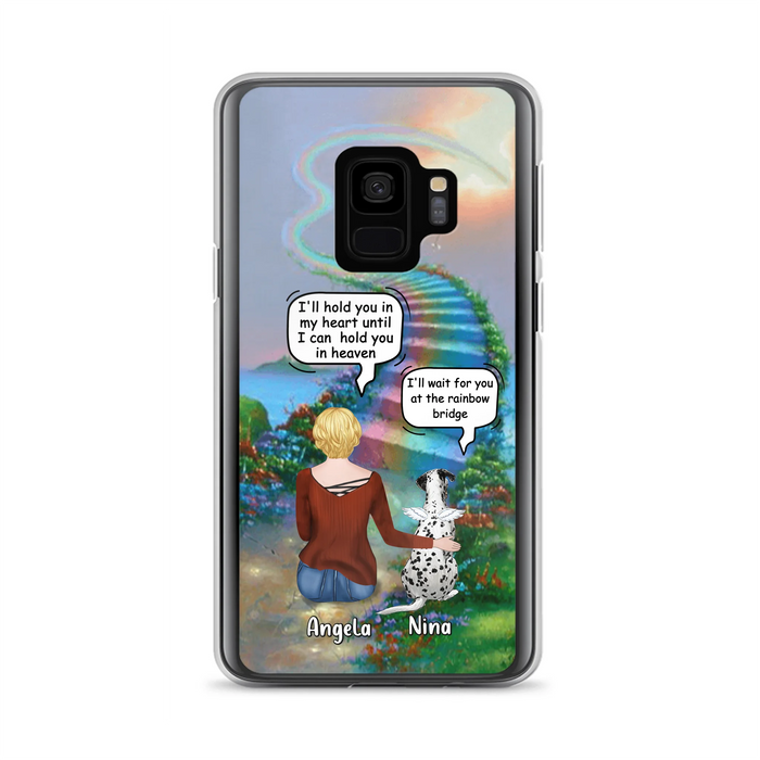 Custom Personalized Memorial Dog Phone Case - Upto 4 Dogs - Memorial Gift For Dog Lovers - Case For iPhone/Samsung
