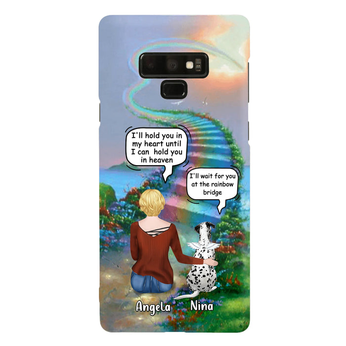 Custom Personalized Memorial Dog Phone Case - Upto 4 Dogs - Memorial Gift For Dog Lovers - Case For iPhone/Samsung