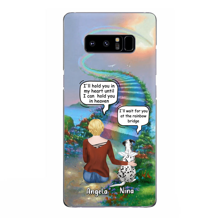 Custom Personalized Memorial Dog Phone Case - Upto 4 Dogs - Memorial Gift For Dog Lovers - Case For iPhone/Samsung