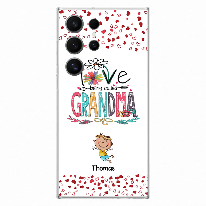 Custom Personalized Blessed To Be Called Nana Phone Case - Upto 5 Kids - Gift Idea For Nana/ Mama/Kids - Case For iPhone And Samsung