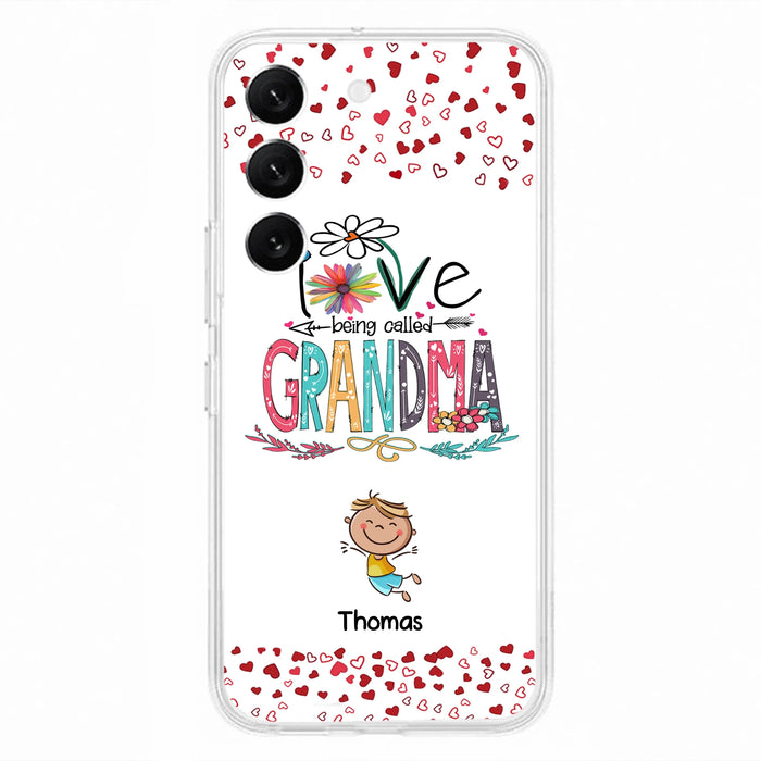 Custom Personalized Blessed To Be Called Nana Phone Case - Upto 5 Kids - Gift Idea For Nana/ Mama/Kids - Case For iPhone And Samsung