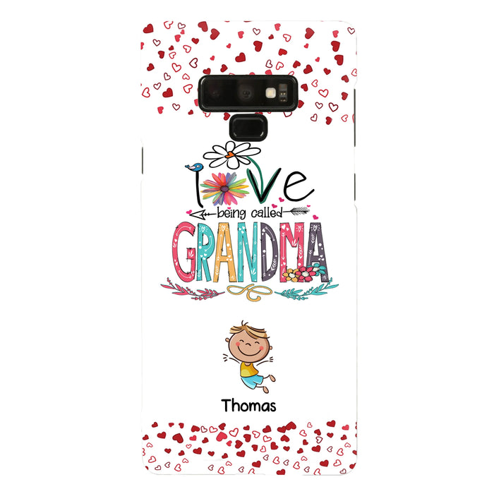 Custom Personalized Blessed To Be Called Nana Phone Case - Upto 5 Kids - Gift Idea For Nana/ Mama/Kids - Case For iPhone And Samsung