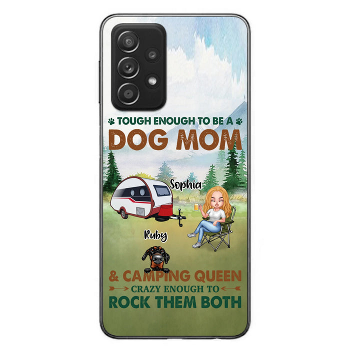 Custom Personalized Camping With Dogs Phone Case - Up to 5 Dogs - Best Gift For Dog Lovers - I Like Camping And Dogs And Maybe 3 People - Case For iPhone/Samsung