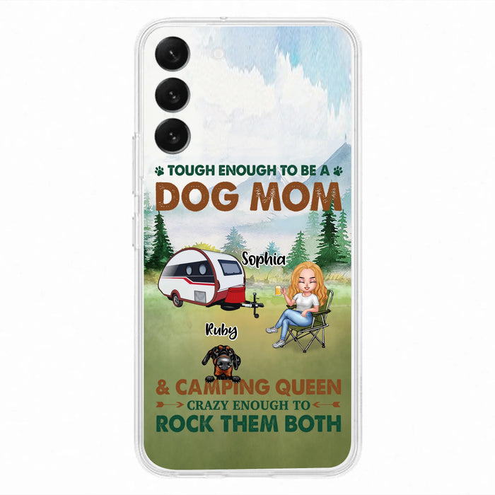 Custom Personalized Camping With Dogs Phone Case - Up to 5 Dogs - Best Gift For Dog Lovers - I Like Camping And Dogs And Maybe 3 People - Case For iPhone/Samsung