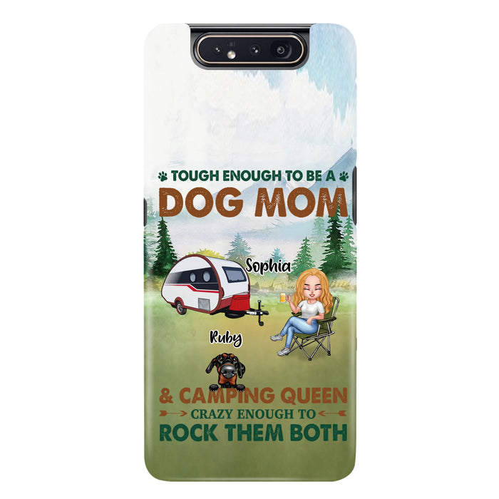 Custom Personalized Camping With Dogs Phone Case - Up to 5 Dogs - Best Gift For Dog Lovers - I Like Camping And Dogs And Maybe 3 People - Case For iPhone/Samsung