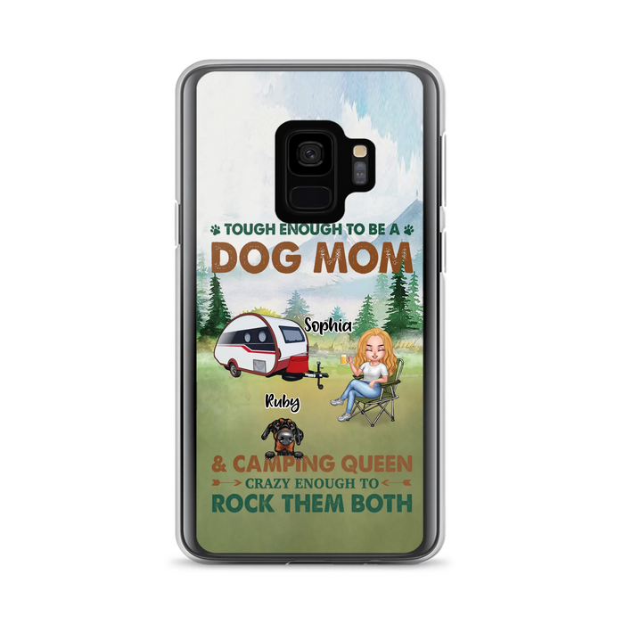 Custom Personalized Camping With Dogs Phone Case - Up to 5 Dogs - Best Gift For Dog Lovers - I Like Camping And Dogs And Maybe 3 People - Case For iPhone/Samsung