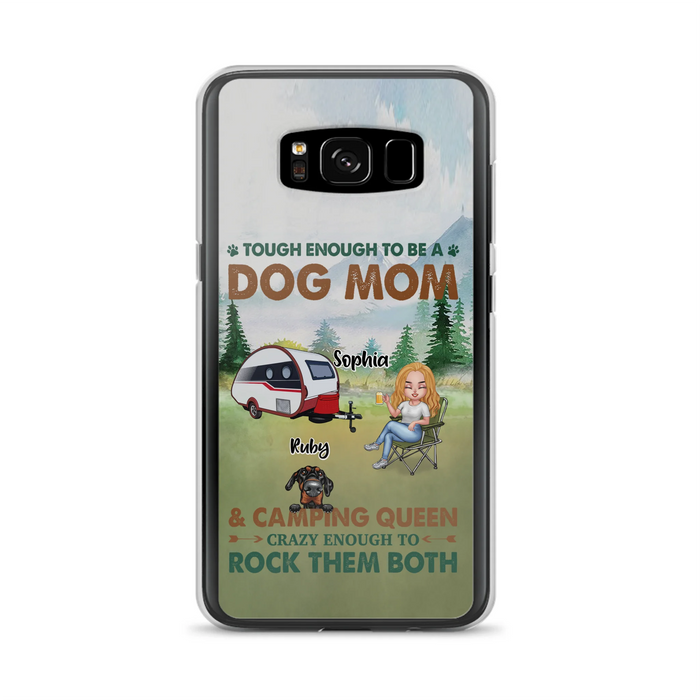 Custom Personalized Camping With Dogs Phone Case - Up to 5 Dogs - Best Gift For Dog Lovers - I Like Camping And Dogs And Maybe 3 People - Case For iPhone/Samsung