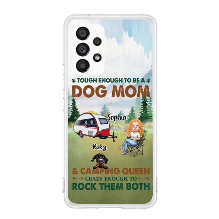 Custom Personalized Camping With Dogs Phone Case - Up to 5 Dogs - Best Gift For Dog Lovers - I Like Camping And Dogs And Maybe 3 People - Case For iPhone/Samsung