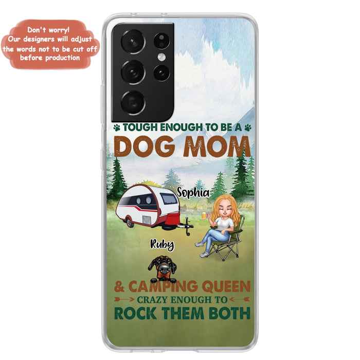 Custom Personalized Camping With Dogs Phone Case - Up to 5 Dogs - Best Gift For Dog Lovers - I Like Camping And Dogs And Maybe 3 People - Case For iPhone/Samsung