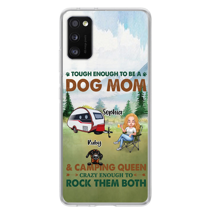 Custom Personalized Camping With Dogs Phone Case - Up to 5 Dogs - Best Gift For Dog Lovers - I Like Camping And Dogs And Maybe 3 People - Case For iPhone/Samsung