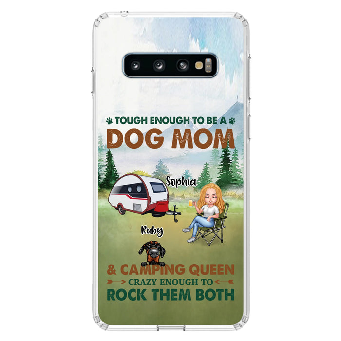 Custom Personalized Camping With Dogs Phone Case - Up to 5 Dogs - Best Gift For Dog Lovers - I Like Camping And Dogs And Maybe 3 People - Case For iPhone/Samsung