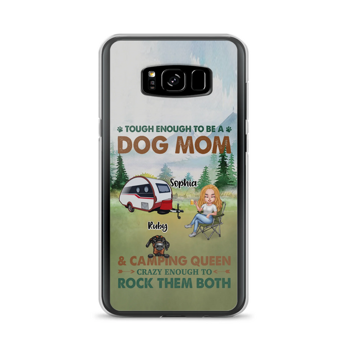 Custom Personalized Camping With Dogs Phone Case - Up to 5 Dogs - Best Gift For Dog Lovers - I Like Camping And Dogs And Maybe 3 People - Case For iPhone/Samsung