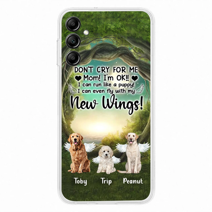 Custom Personalized Dog Phone Case - Best Gift For Dog Lovers - Don'n Cry For Me Mom ! I'm Ok