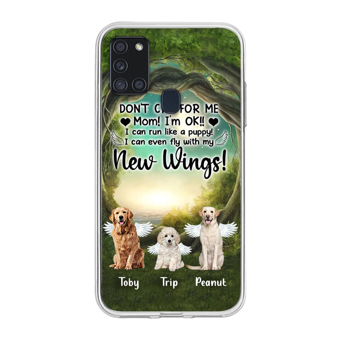 Custom Personalized Dog Phone Case - Best Gift For Dog Lovers - Don'n Cry For Me Mom ! I'm Ok