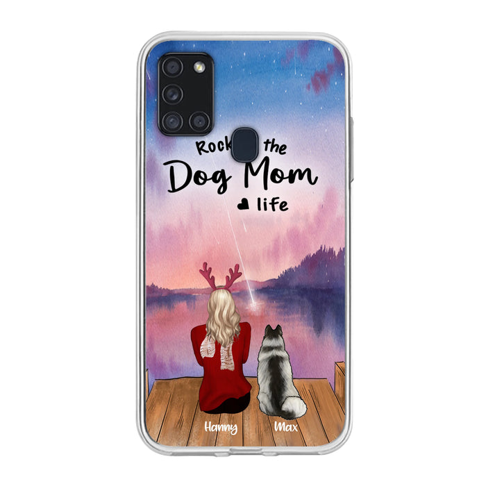 Custom Personalized Family Christmas Phone Case - Life Is Better With Dogs