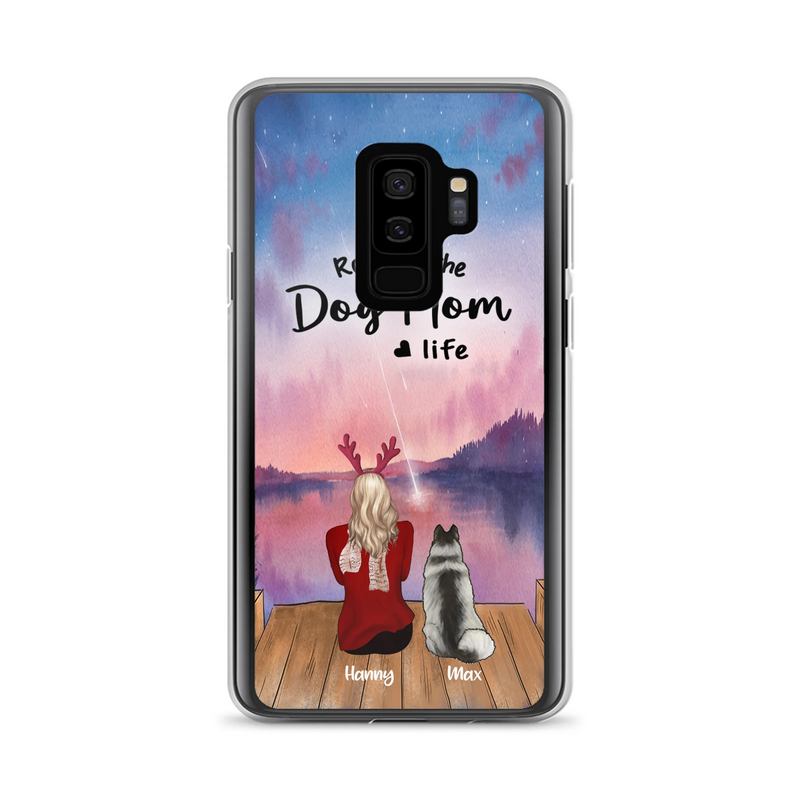 Custom Personalized Family Christmas Phone Case - Life Is Better With Dogs