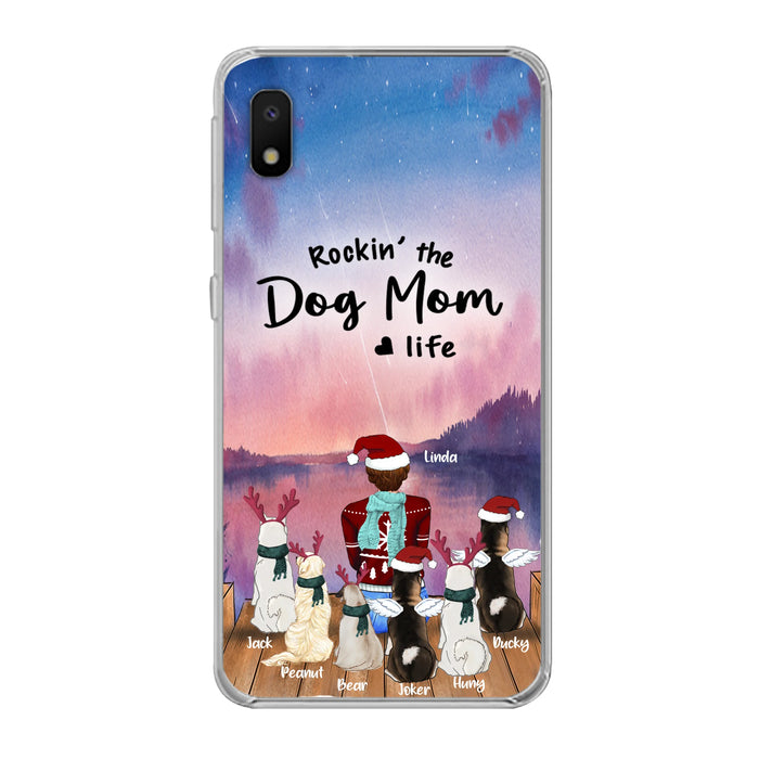 Personalized Christmas Pet Mom/Dad Phone Case - Up to 6 Pets - Rock'in The Dog Mom Life