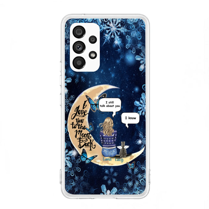 Custom Personalized Pet Mom Conversation Phone Case - Woman With Upto 4 Pets - Gift For Dog/ Cat Lover - Case For iPhone And Samsung