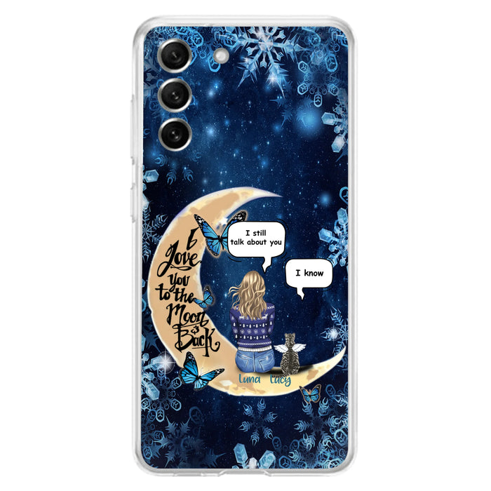 Custom Personalized Pet Mom Conversation Phone Case - Woman With Upto 4 Pets - Gift For Dog/ Cat Lover - Case For iPhone And Samsung