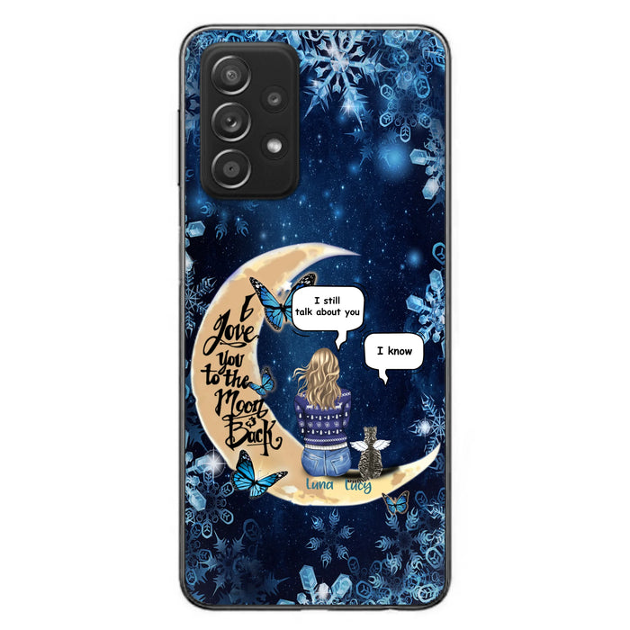 Custom Personalized Pet Mom Conversation Phone Case - Woman With Upto 4 Pets - Gift For Dog/ Cat Lover - Case For iPhone And Samsung