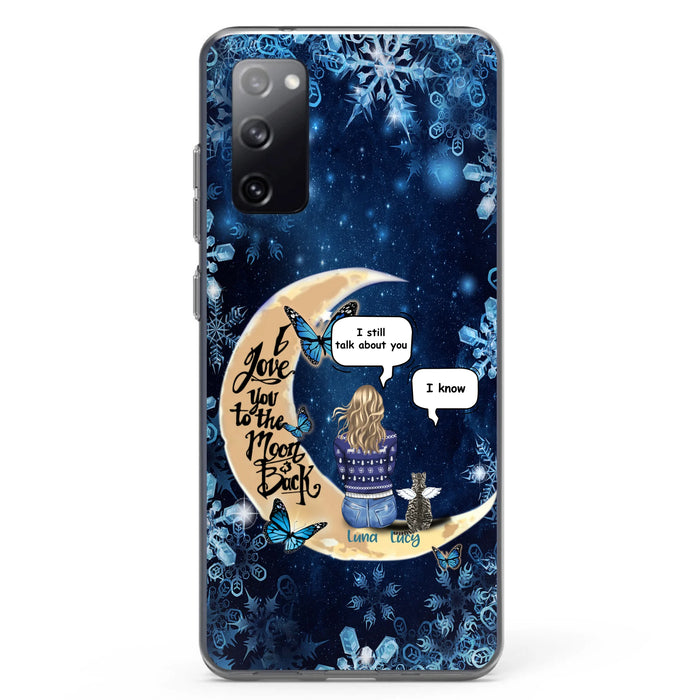 Custom Personalized Pet Mom Conversation Phone Case - Woman With Upto 4 Pets - Gift For Dog/ Cat Lover - Case For iPhone And Samsung