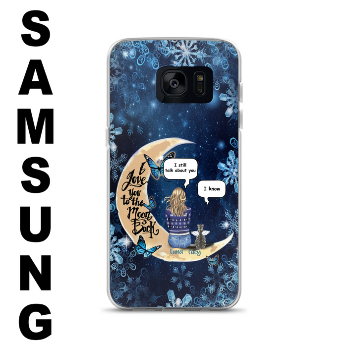 Custom Personalized Pet Mom Conversation Phone Case - Woman With Upto 4 Pets - Gift For Dog/ Cat Lover - Case For iPhone And Samsung