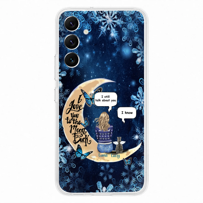 Custom Personalized Pet Mom Conversation Phone Case - Woman With Upto 4 Pets - Gift For Dog/ Cat Lover - Case For iPhone And Samsung