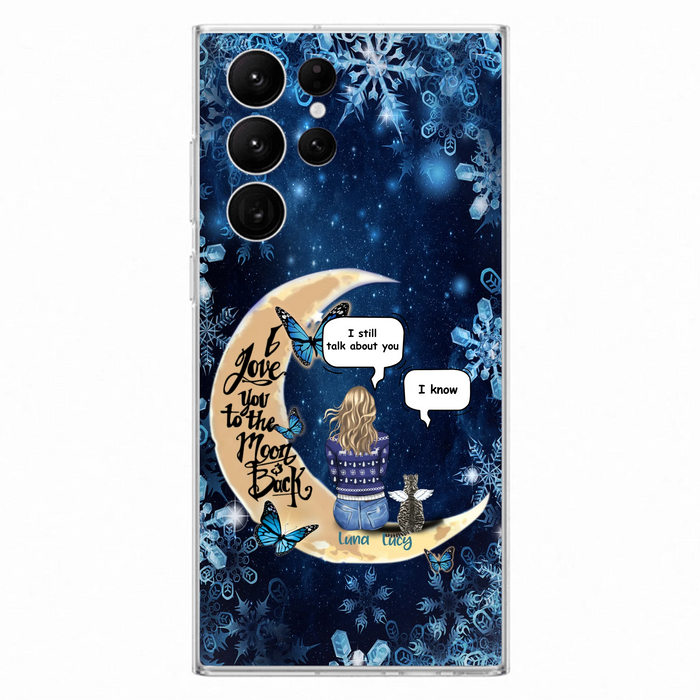 Custom Personalized Pet Mom Conversation Phone Case - Woman With Upto 4 Pets - Gift For Dog/ Cat Lover - Case For iPhone And Samsung