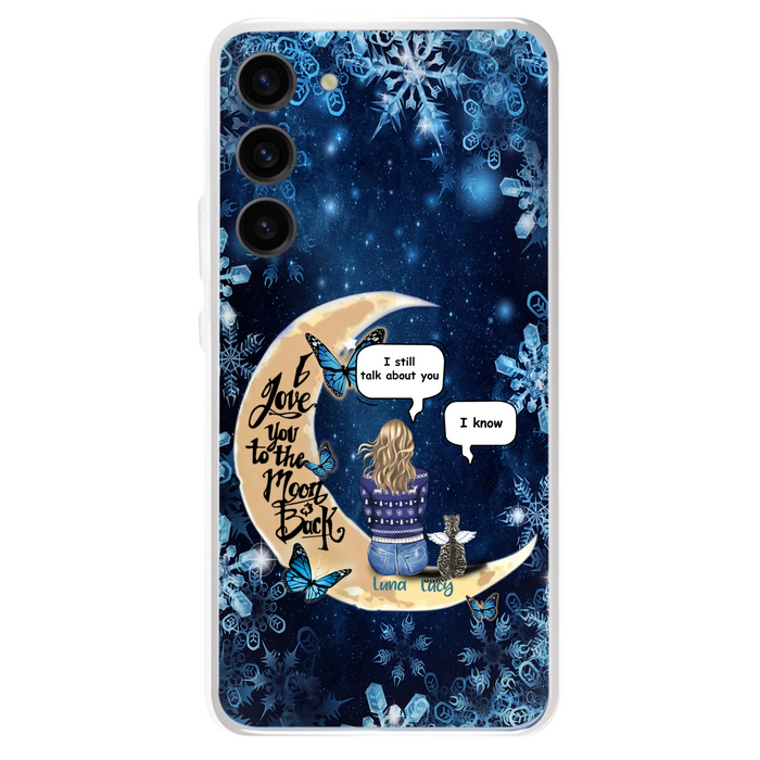 Custom Personalized Pet Mom Conversation Phone Case - Woman With Upto 4 Pets - Gift For Dog/ Cat Lover - Case For iPhone And Samsung