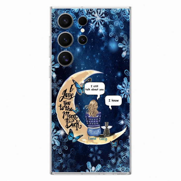 Custom Personalized Pet Mom Conversation Phone Case - Woman With Upto 4 Pets - Gift For Dog/ Cat Lover - Case For iPhone And Samsung