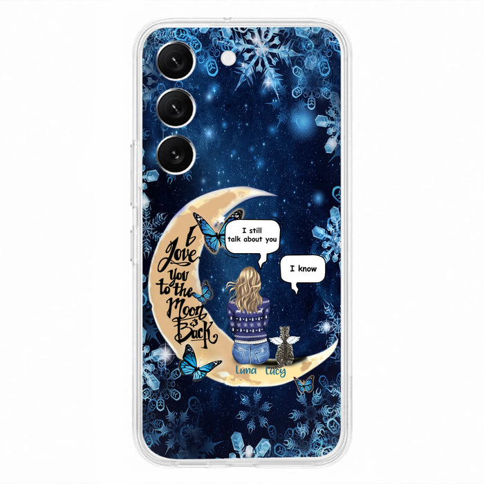 Custom Personalized Pet Mom Conversation Phone Case - Woman With Upto 4 Pets - Gift For Dog/ Cat Lover - Case For iPhone And Samsung