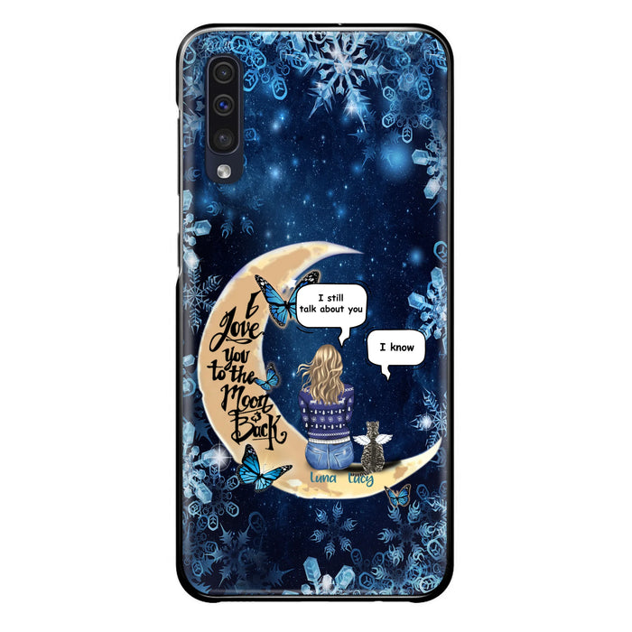 Custom Personalized Pet Mom Conversation Phone Case - Woman With Upto 4 Pets - Gift For Dog/ Cat Lover - Case For iPhone And Samsung