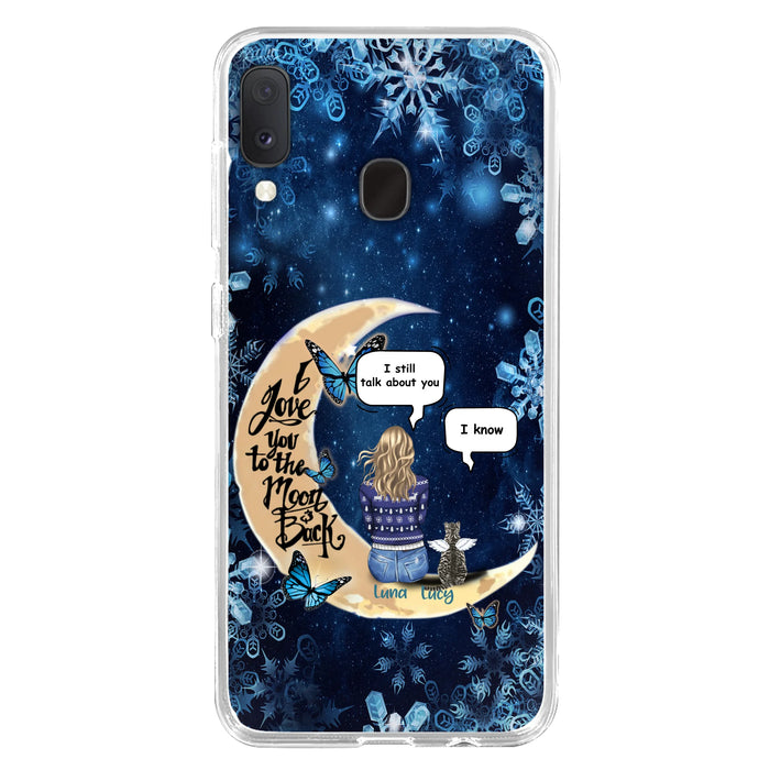 Custom Personalized Pet Mom Conversation Phone Case - Woman With Upto 4 Pets - Gift For Dog/ Cat Lover - Case For iPhone And Samsung