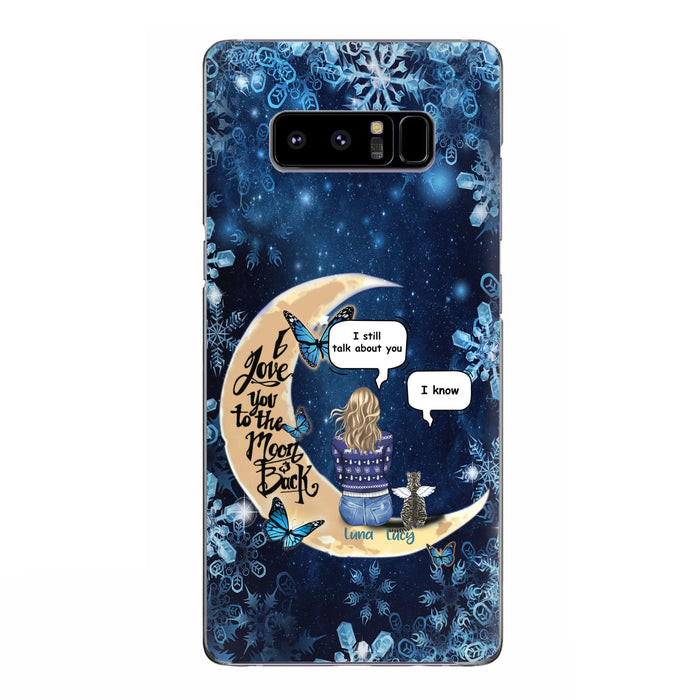 Custom Personalized Pet Mom Conversation Phone Case - Woman With Upto 4 Pets - Gift For Dog/ Cat Lover - Case For iPhone And Samsung